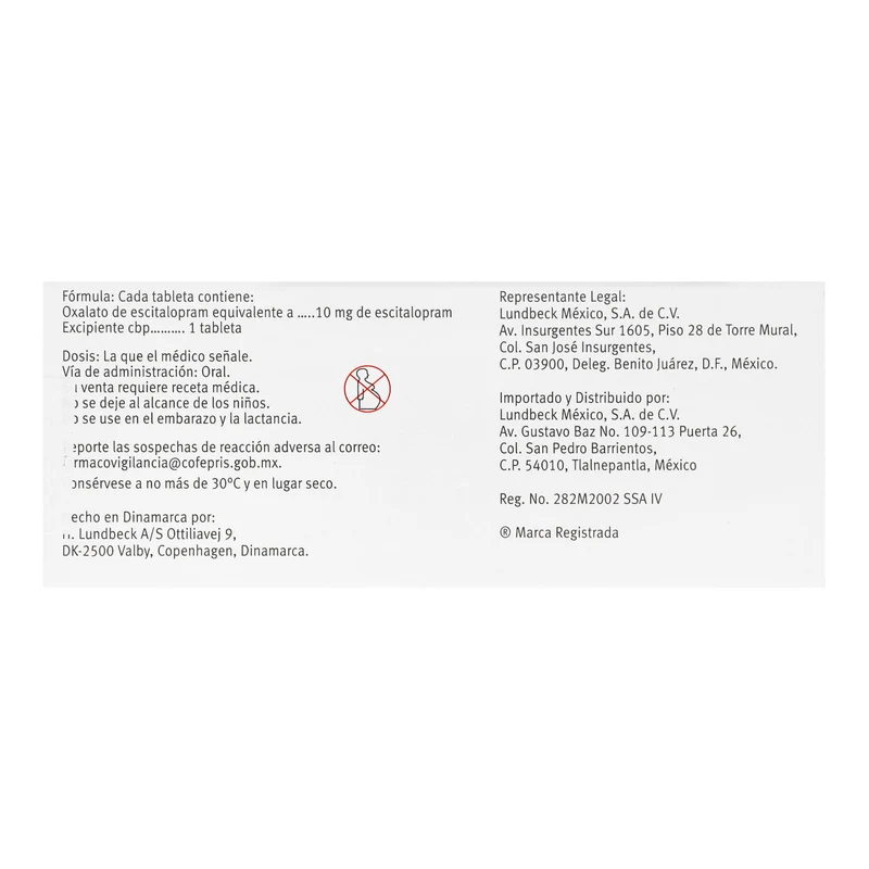 Lexapro (Escitalopram) 10mg